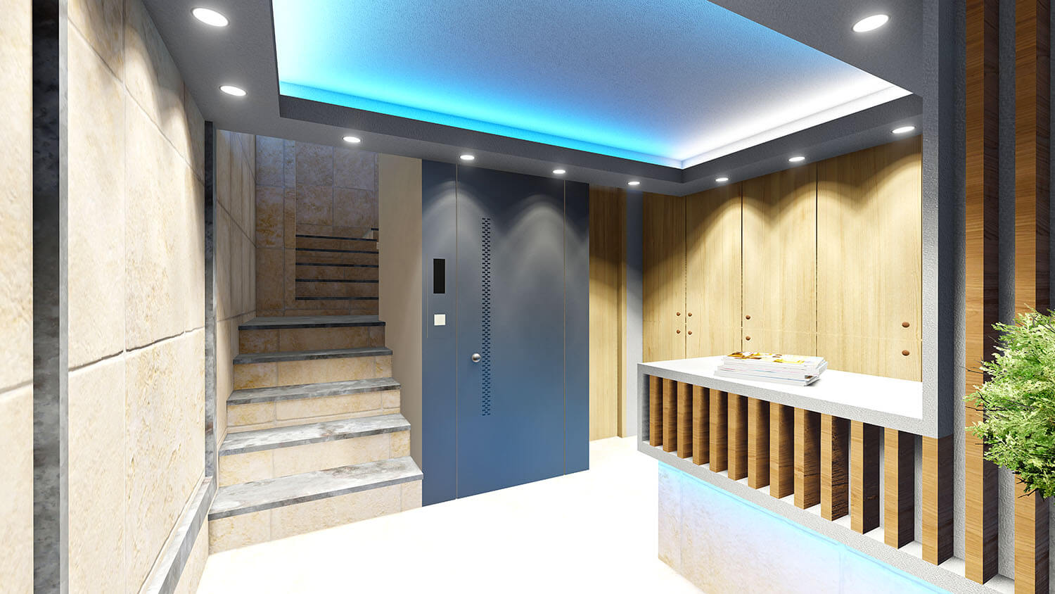Renovation of building entrance on Mitropoleos street 3